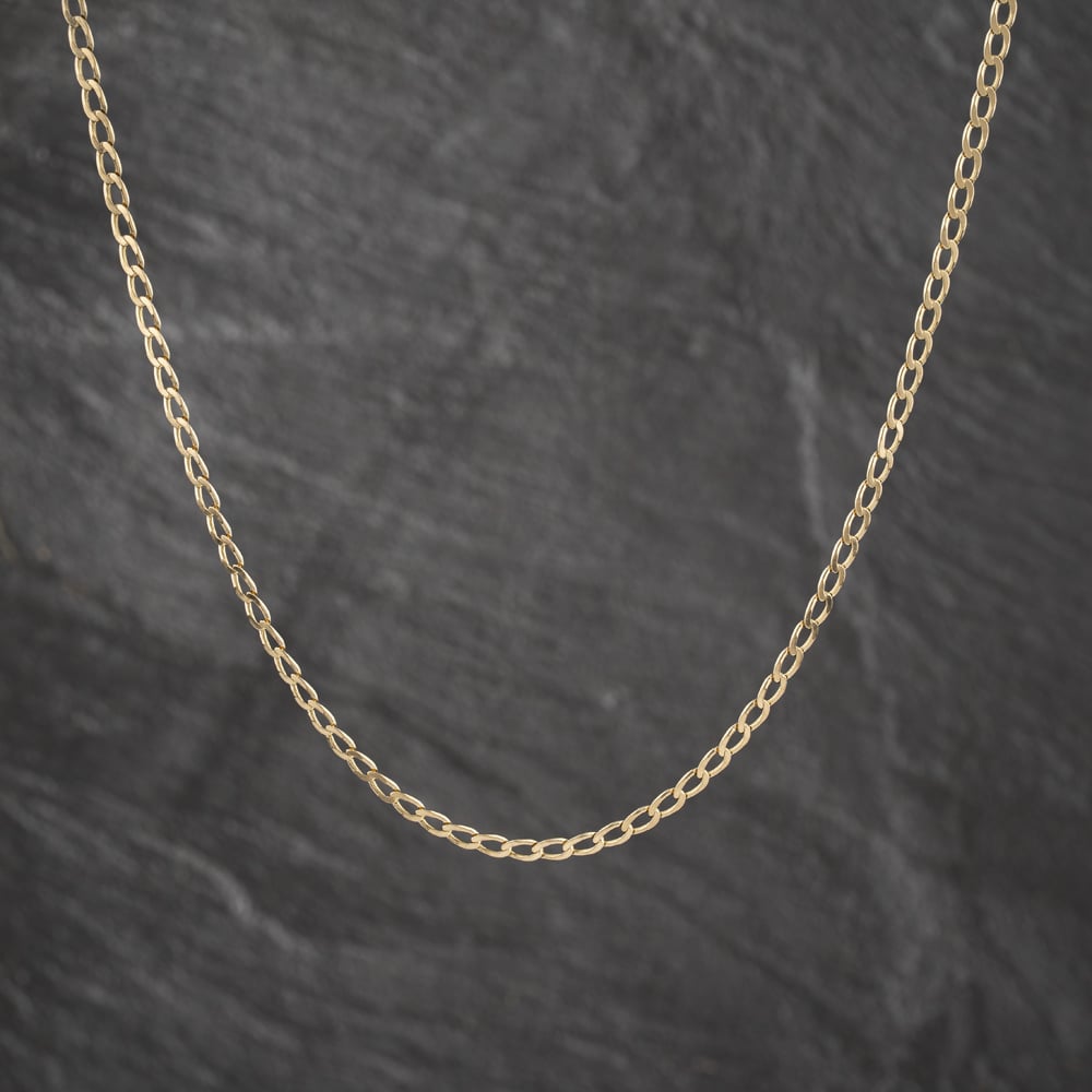 Pre-Owned 9ct Yellow Gold 19 Inch Curb Chain 41162449