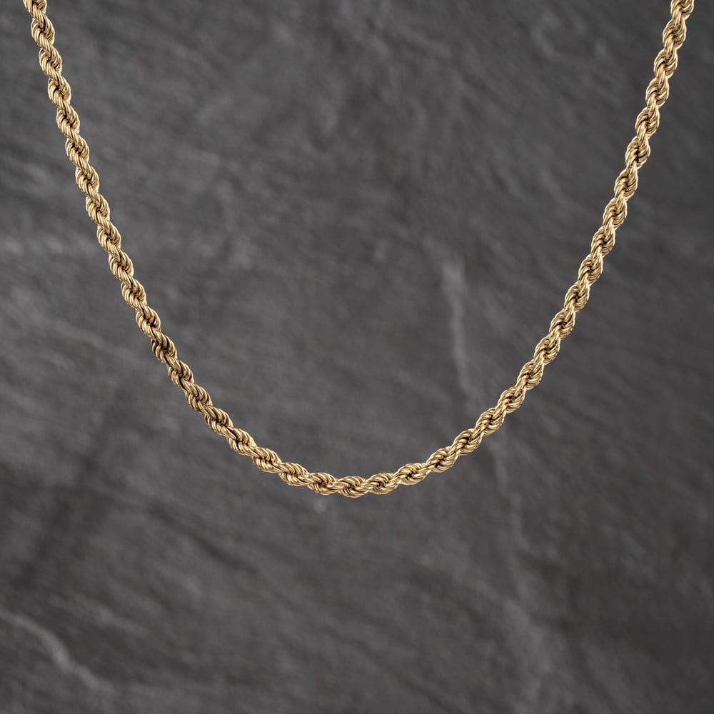 Pre-Owned 9ct Yellow Gold 18 Inch Rope Chain 41162454