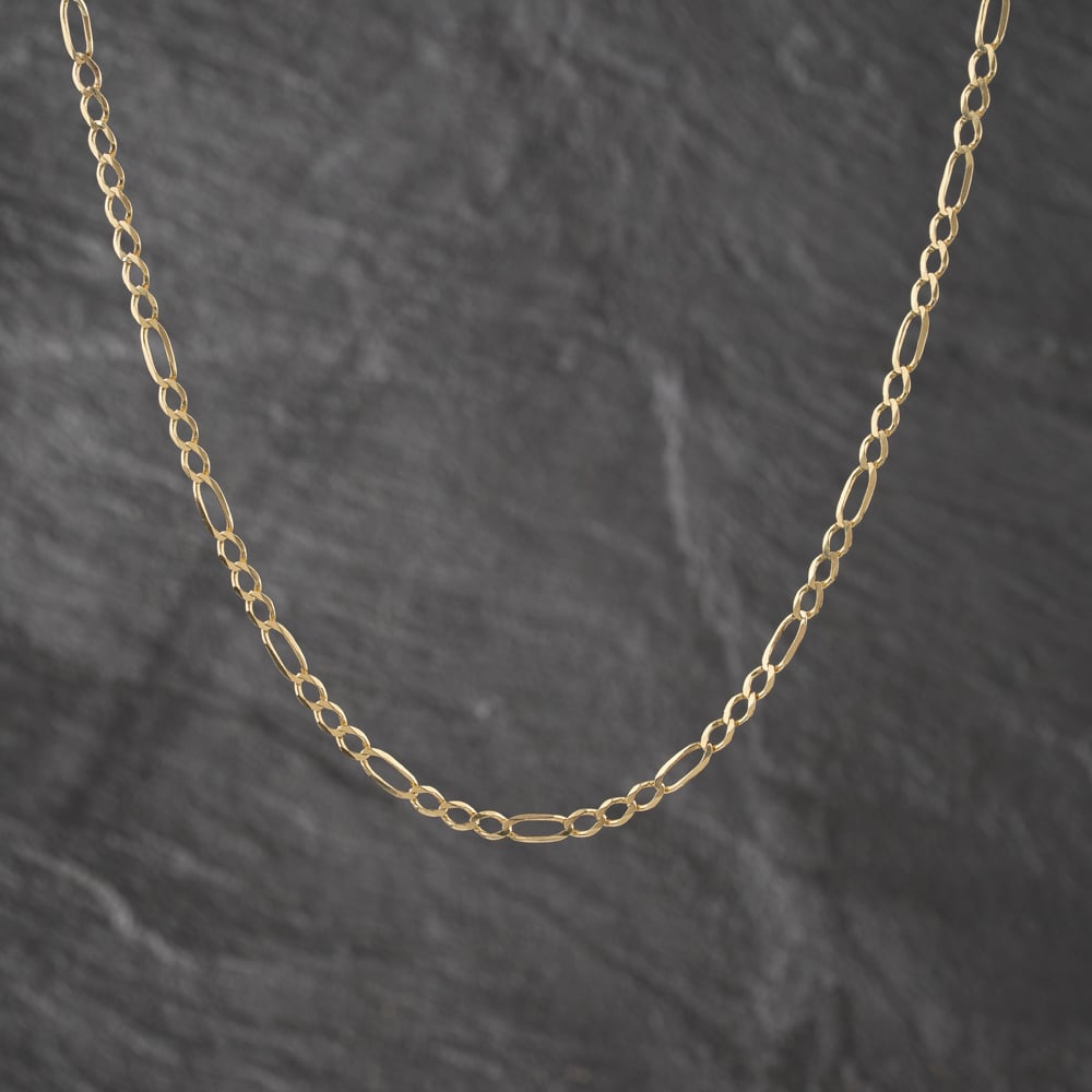 Pre-Owned 9ct Yellow Gold 20 Inch Figaro Chain 41162461