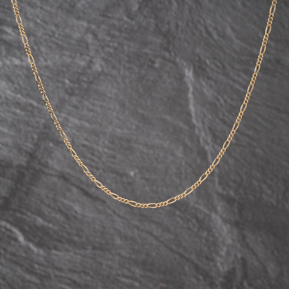 Pre-Owned 9ct Yellow Gold 19 Inch Figaro Chain 41162470
