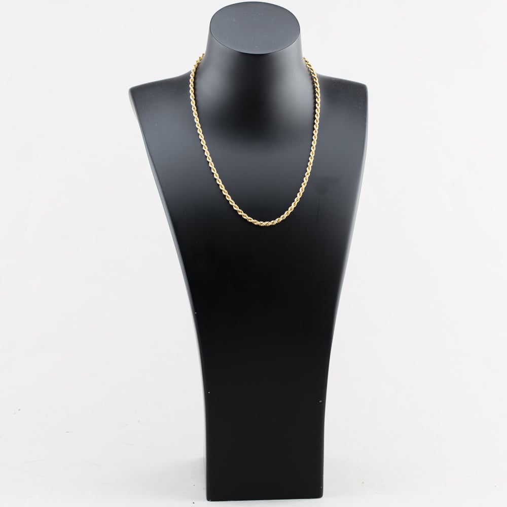 Pre-Owned 9ct Yellow Gold 18 Inch Rope Chain 41162477