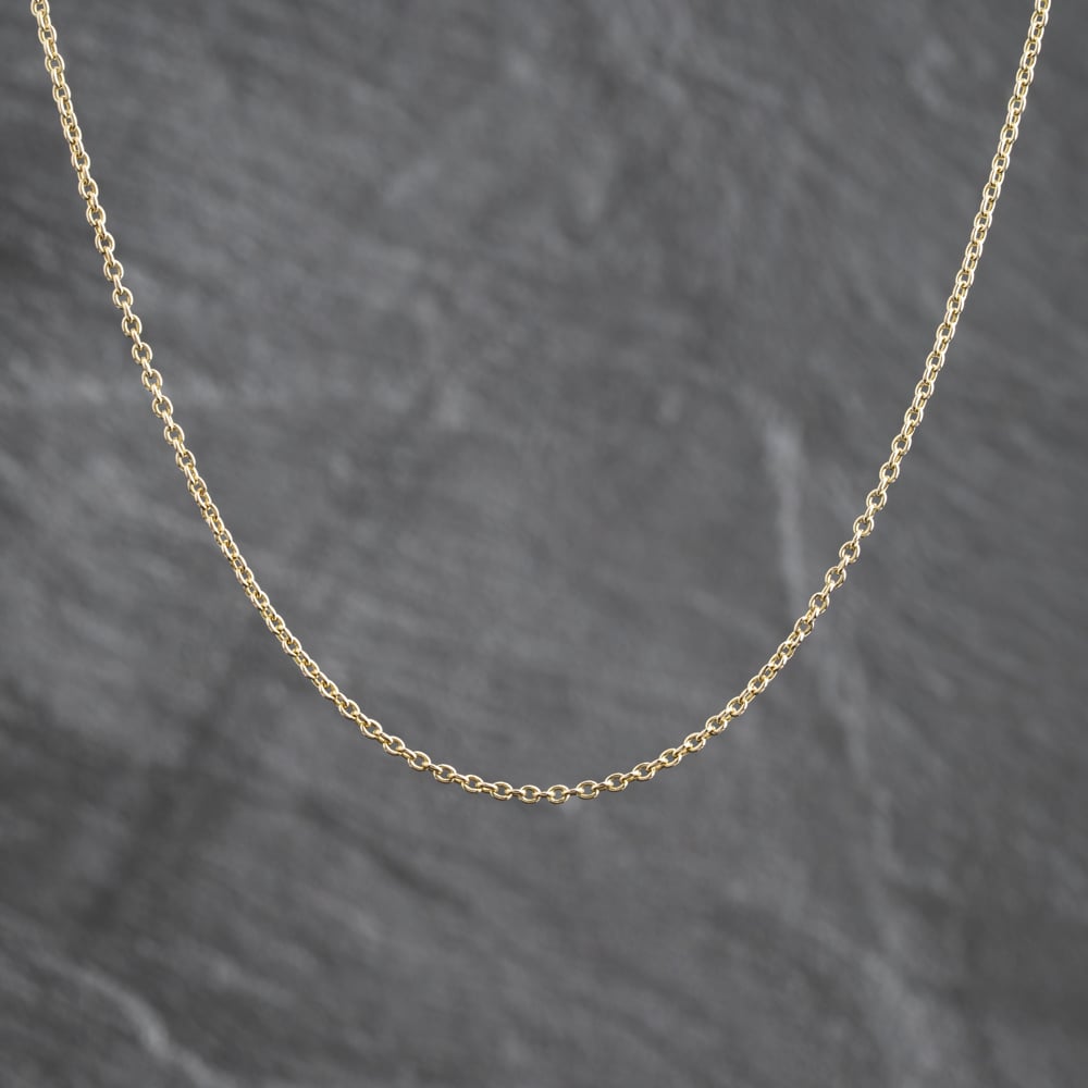 Pre-Owned Vintage Yellow Gold 19 Inch Trace Chain 41162478