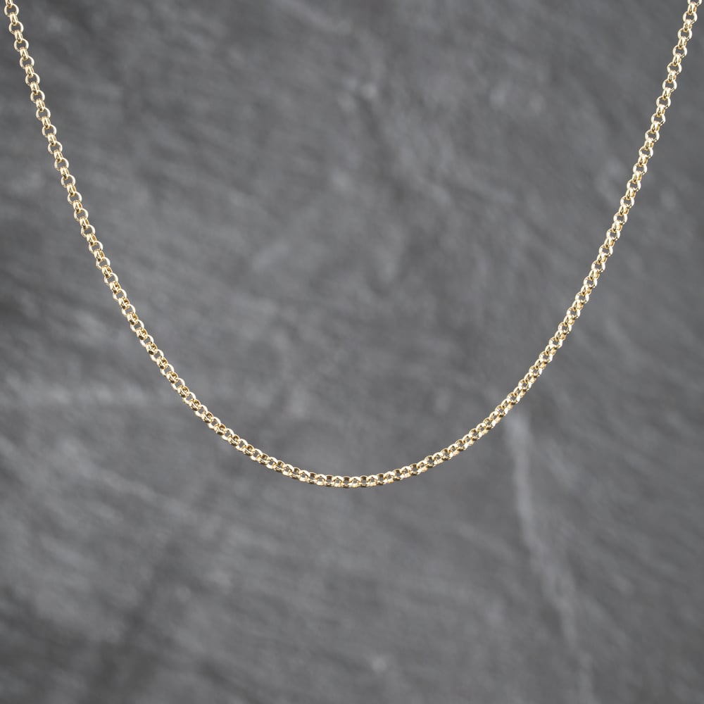 Pre-Owned 9ct Yellow Gold 16 Inch Belcher Chain 41162480