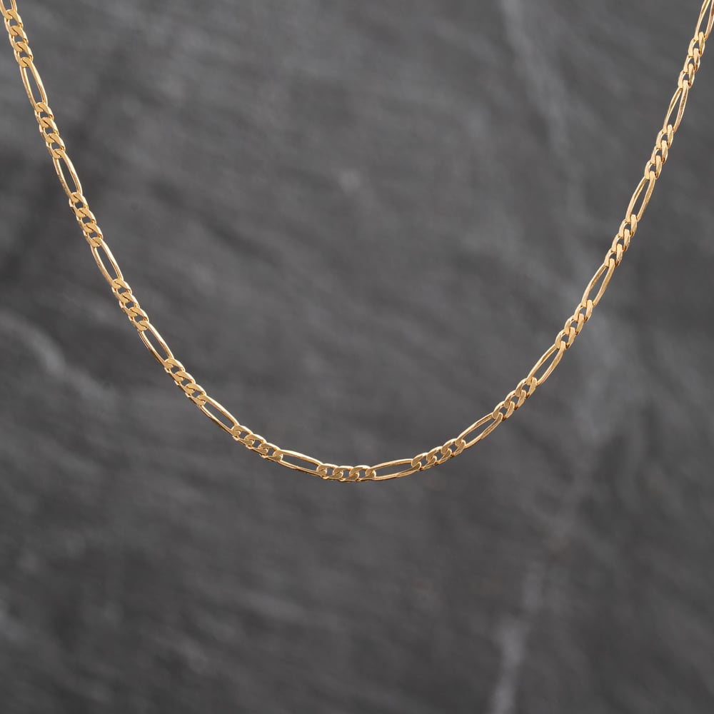 Pre-Owned 9ct Yellow Gold 24 Inch Figaro Chain 41162500