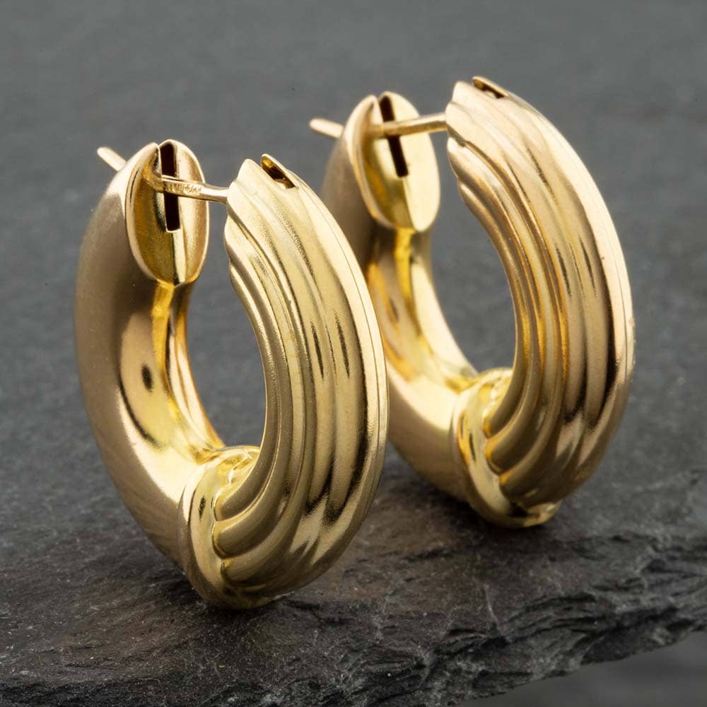 Click to view product details and reviews for Pre Owned 9ct Yellow Gold Patterned Hoop Earrings 41171330. Click to view product details and reviews for Pre Owned 9ct Yellow Gold Patterned Hoop Earrings 41171330.