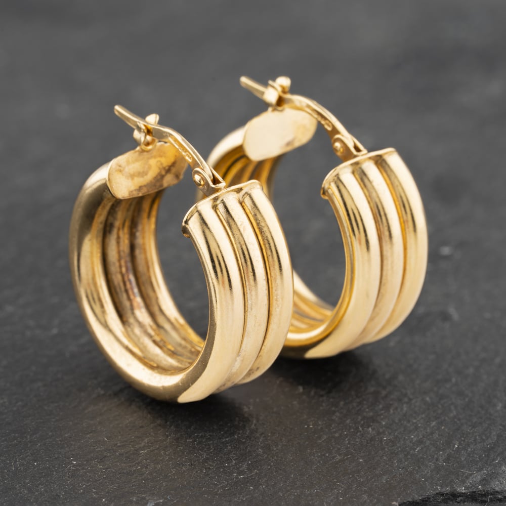 Click to view product details and reviews for Pre Owned 9ct Yellow Gold 22mm Triple Hoop Earrings 41173034. Click to view product details and reviews for Pre Owned 9ct Yellow Gold 22mm Triple Hoop Earrings 41173034.