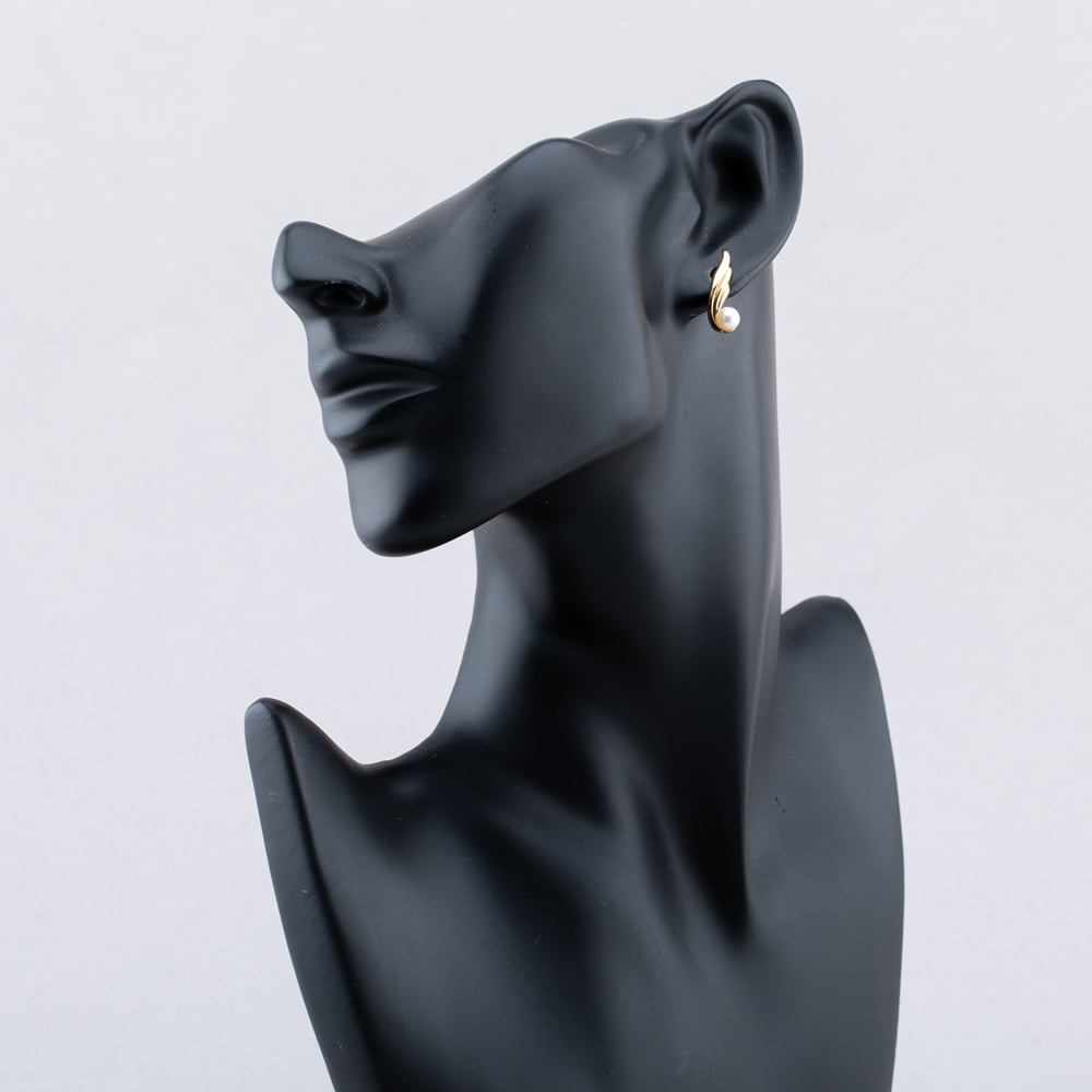 Pre-Owned 9ct Yellow Gold 20.6mm Cultured Pearl Stud Earrings 41173617