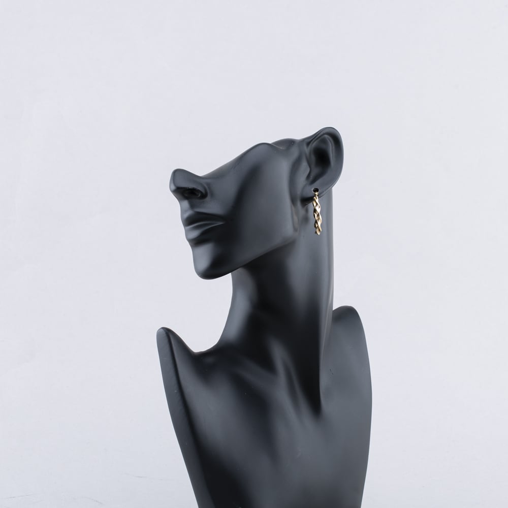 Pre-Owned 9ct Yellow Gold Twisted Hoop Earrings 41173739