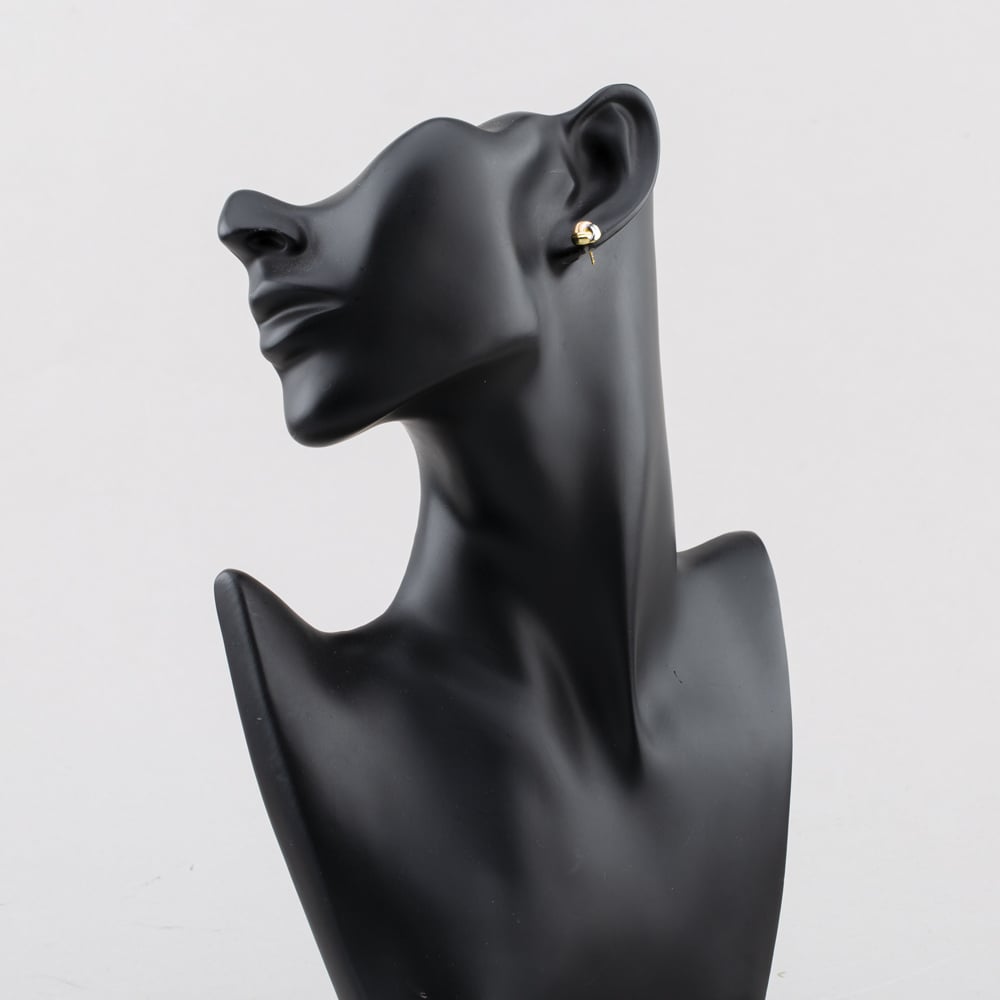 Pre-Owned 9ct Three Colour Gold 8mm Knot Stud Earrings 41174283