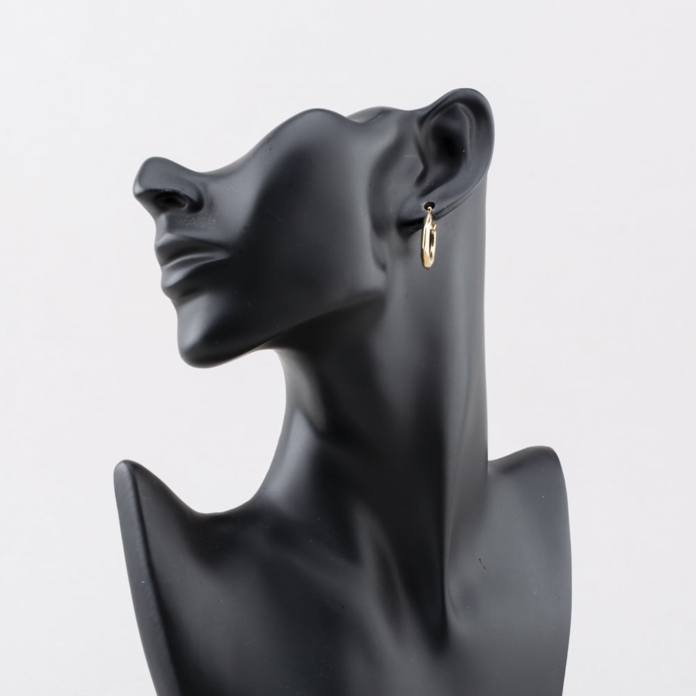 Pre-Owned Yellow Gold Facetted 20.7mm Creole Earrings 41174446