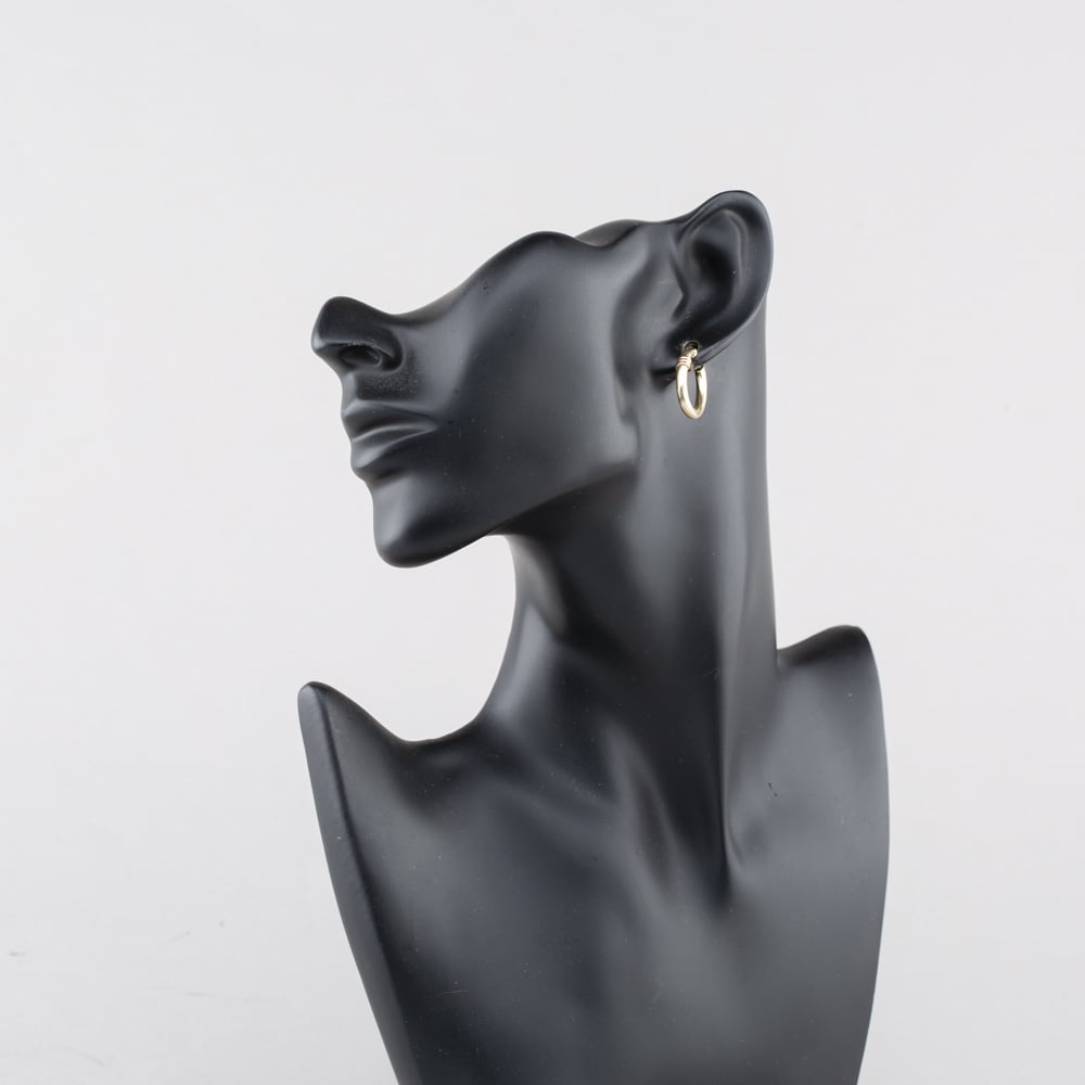 Pre-Owned Two Colour Gold Twist 20mm Hoop Earrings 41174472