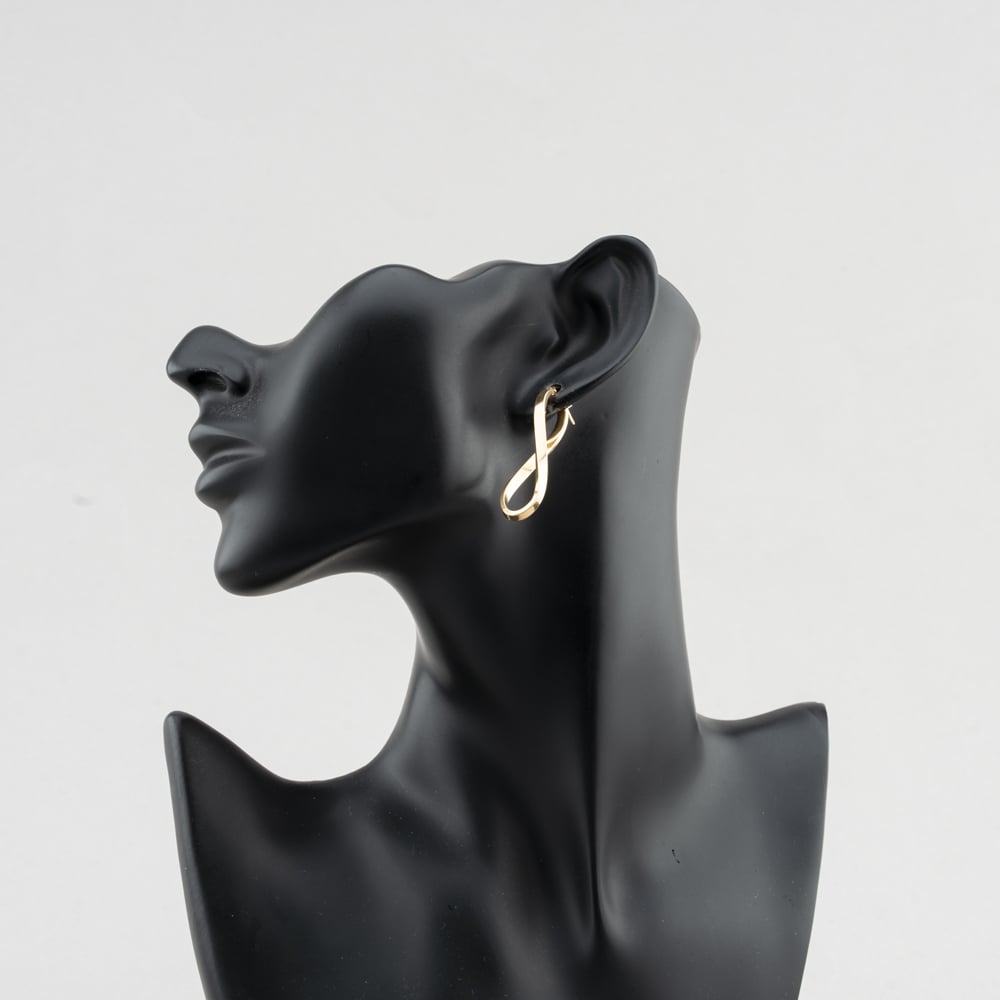Pre-Owned 9ct Yellow Gold 40mm Oval Twist Hoop Earrings 41174687