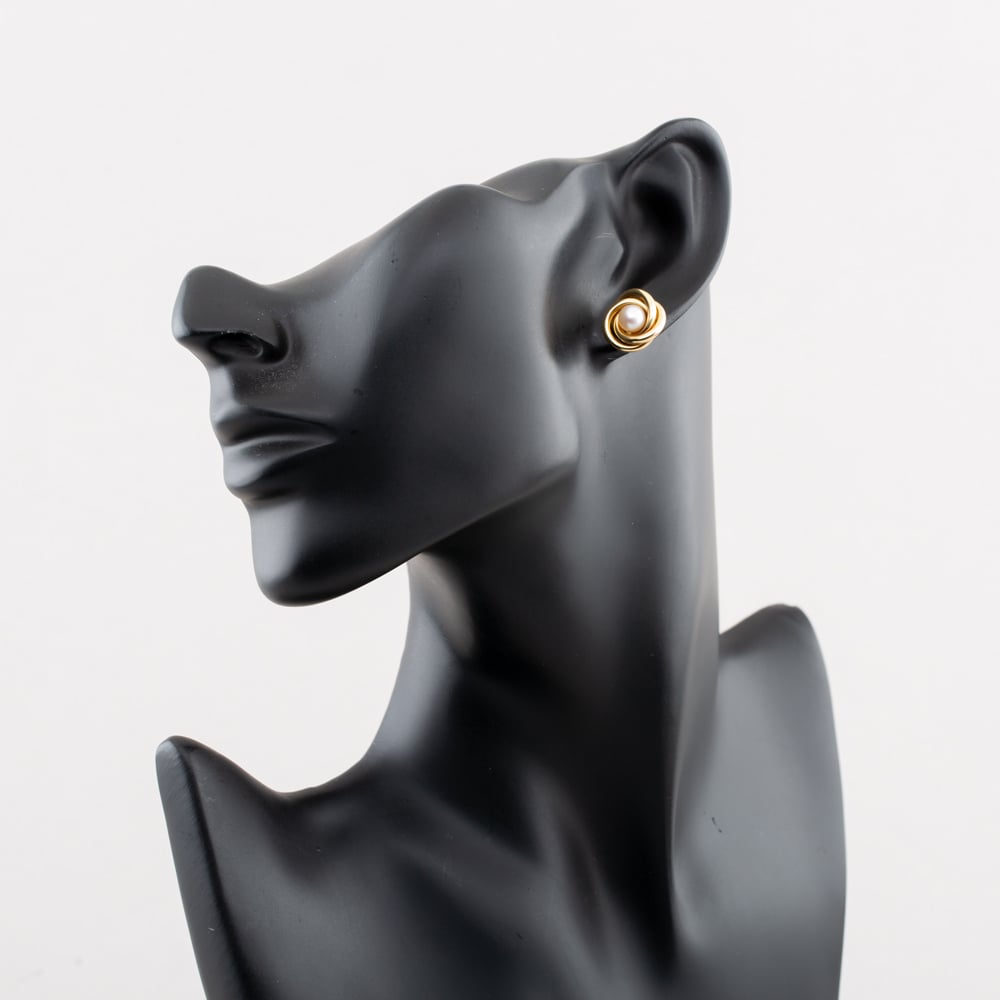 Pre-Owned 9ct Yellow Gold Cultured Pearl Stud Earrings 41174745
