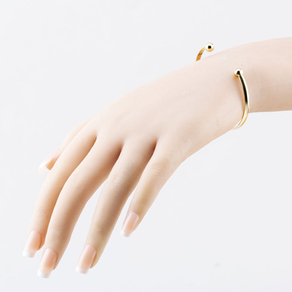 Pre-Owned 9ct Yellow Gold Plain Polished Small Torque Bangle 41211428
