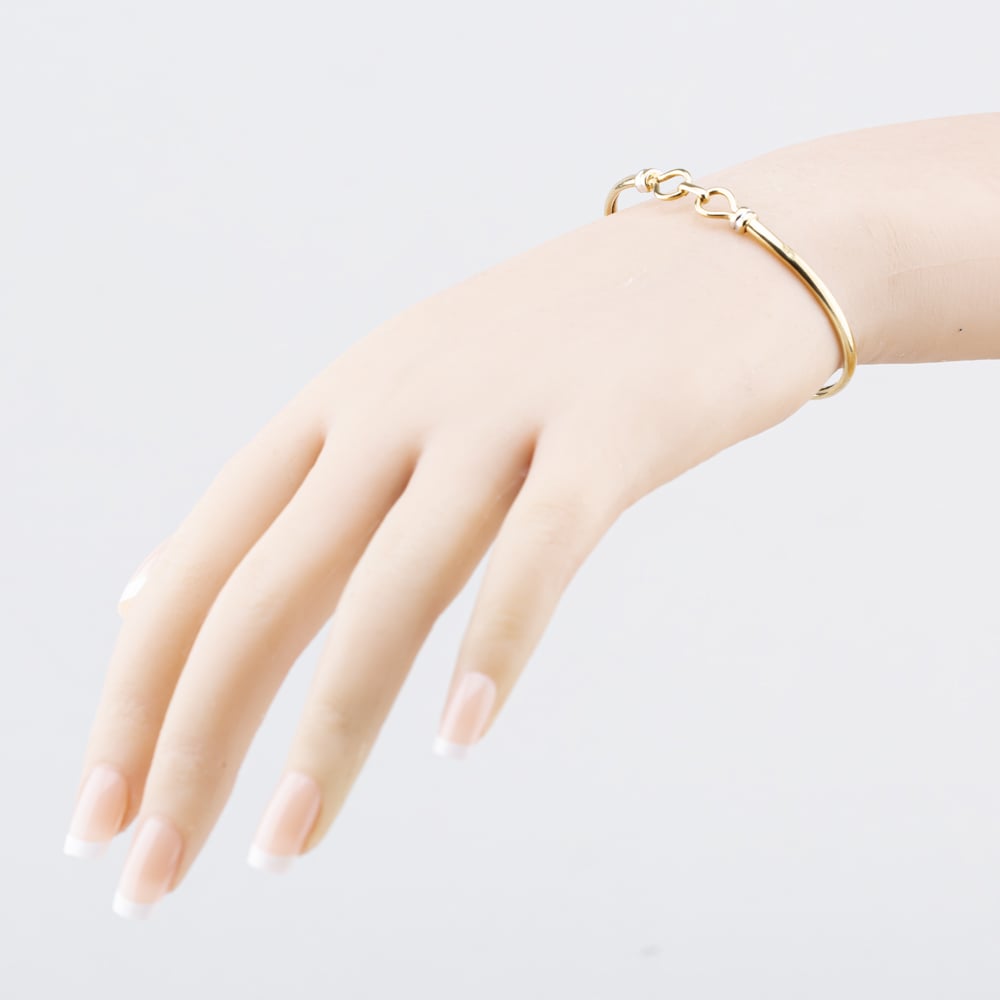 Pre-Owned 9ct Yellow Gold Torque Bangle 41211449