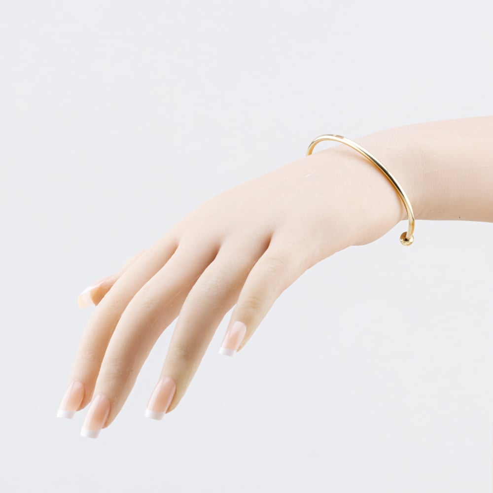 Pre-Owned 9ct Yellow Gold Plain Torque Bangle 41211458