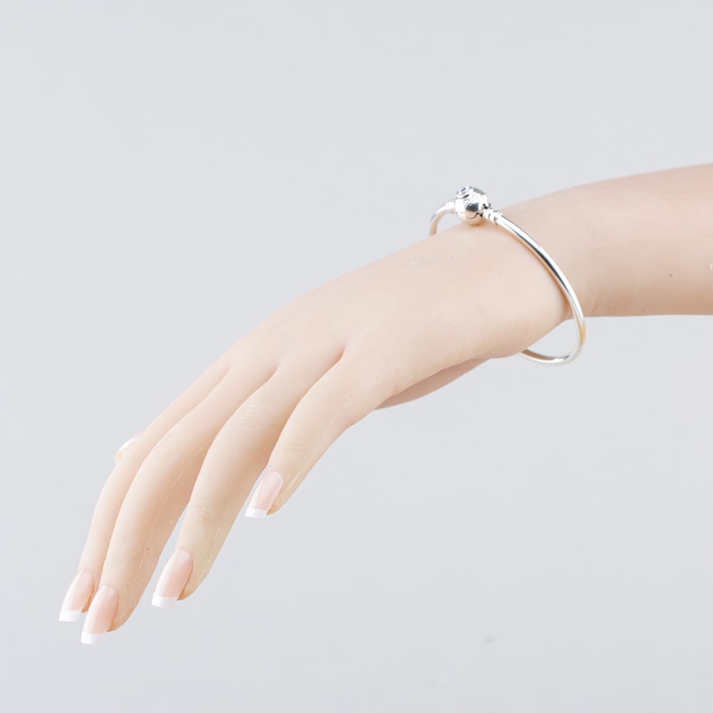 Pre-Owned Pandora Disney Silver Small Charm Bangle 41221441