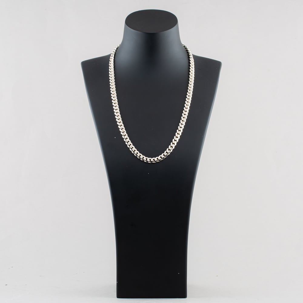 Pre-Owned Silver Heavy 22 Inch Curb Chain 41251714