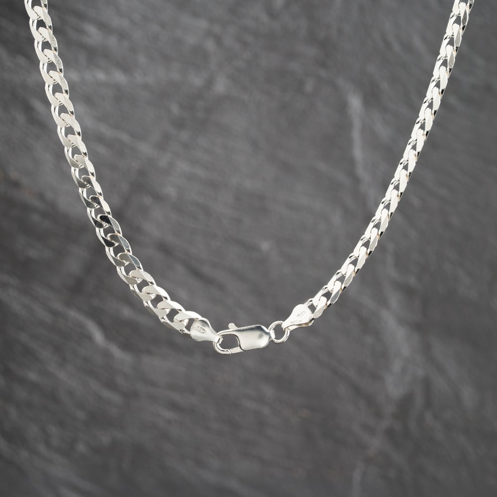 Pre-Owned Silver Heavy 20 Inch Curb Chain 41251715