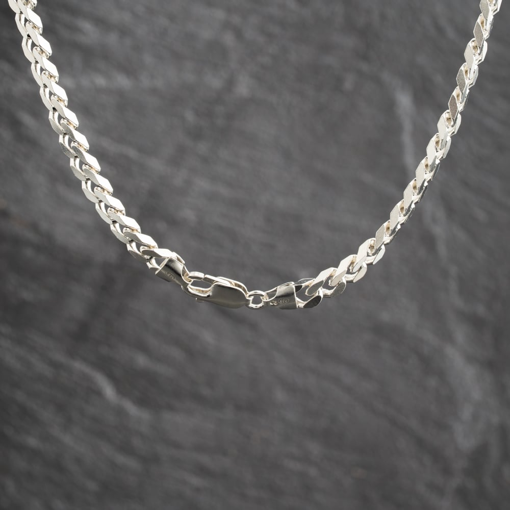 Pre-Owned Silver Heavy 20 Inch Curb Chain 41251717