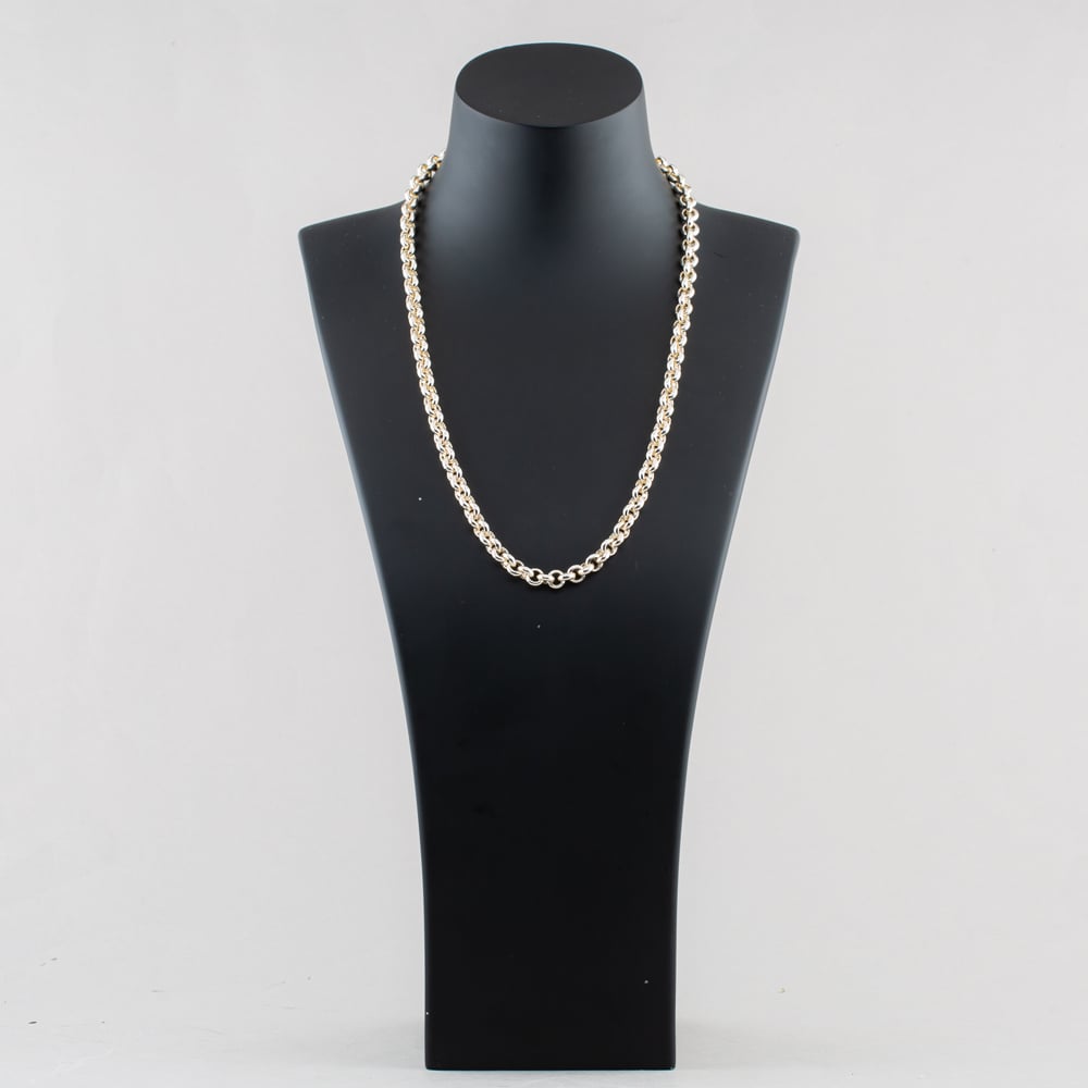 Pre-Owned Silver Chunky Link 22 Inch Belcher Chain 41251732