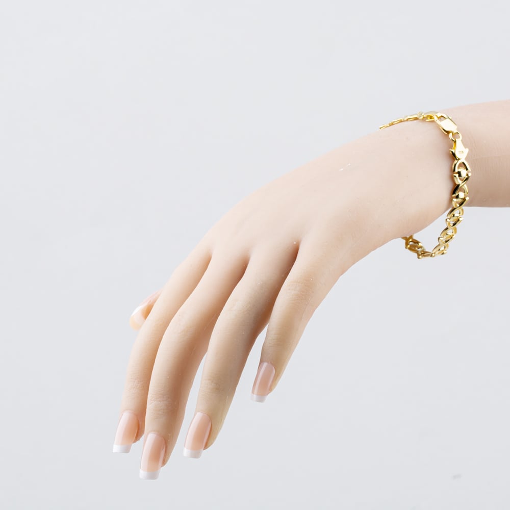 Pre-Owned 9ct Yellow Gold 7 Inch Fancy Chain Bracelet 41281832