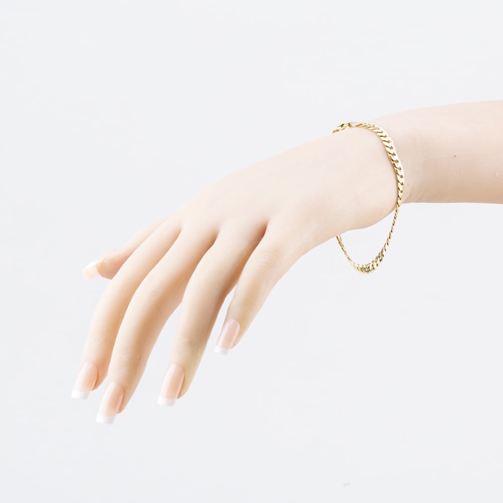 Pre-Owned 9ct Yellow Gold 7.5 Inch Curb Chain Bracelet 41281888