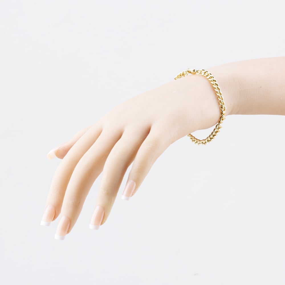 Pre-Owned 9ct Yellow Gold 7.5 Inch Curb Chain Bracelet 41281890