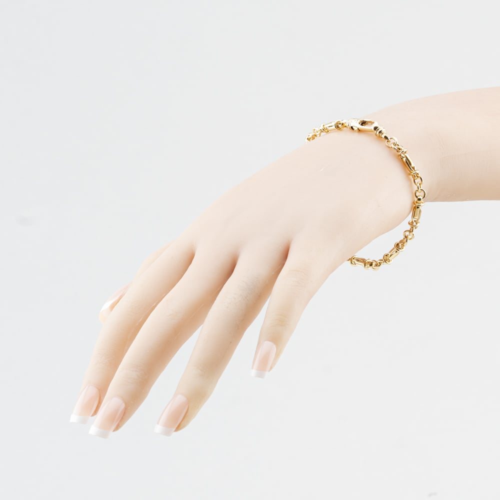Pre-Owned 9ct Yellow Gold 7.5 Inch Fancy Bracelet 41281909