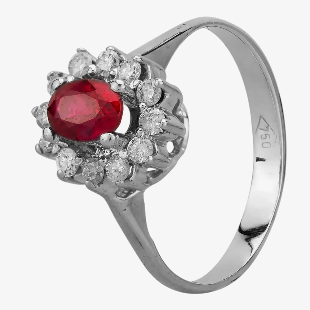Click to view product details and reviews for Pre Owned White Gold Synthetic Ruby And Diamond Cluster Ring 4133015. Click to view product details and reviews for Pre Owned White Gold Synthetic Ruby And Diamond Cluster Ring 4133015.