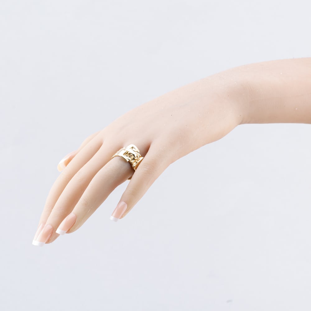 Pre-Owned 9ct Yellow Gold Buckle Ring 41342190