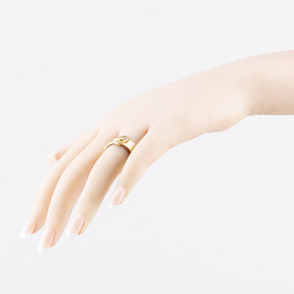 Pre-Owned 9ct Yellow Gold Plain Buckle Ring 41342462