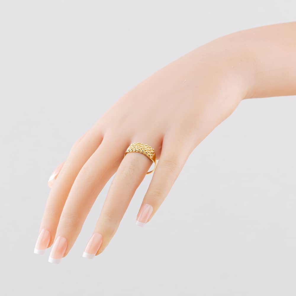 Pre-Owned 9ct Yellow Gold 5 Row Keeper Ring 41342667