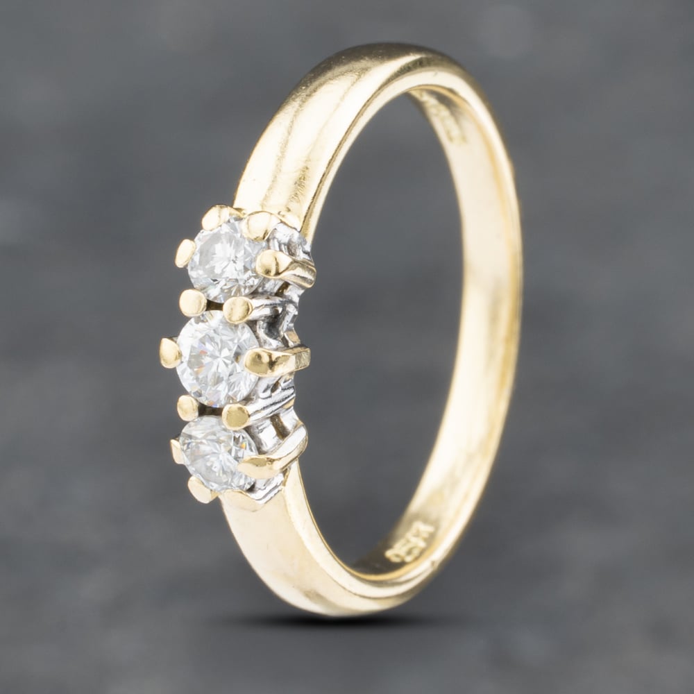Click to view product details and reviews for Pre Owned 18ct Yellow Gold 025ct Brilliant Cut Diamond Three Stone Ring 41382661. Click to view product details and reviews for Pre Owned 18ct Yellow Gold 025ct Brilliant Cut Diamond Three Stone Ring 41382661.