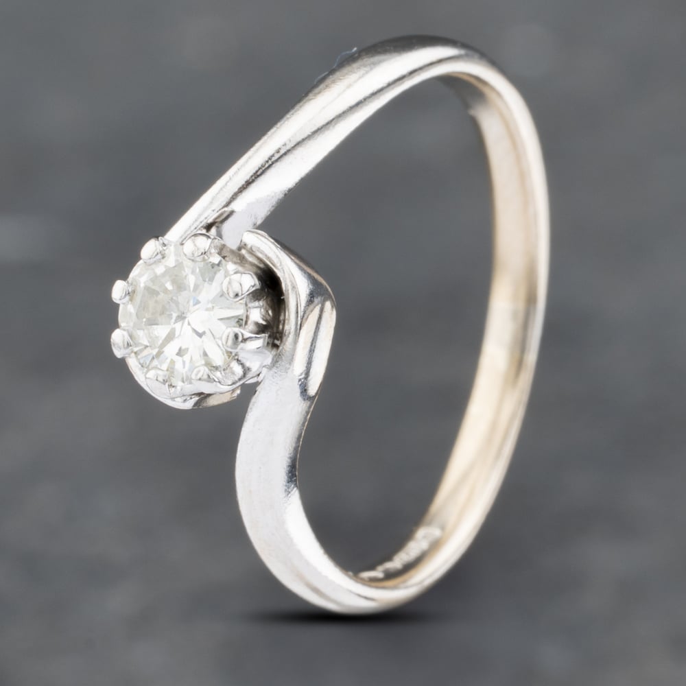 Click to view product details and reviews for Pre Owned 18ct White Gold Brilliant Cut Diamond Twist Solitaire Ring 41382663. Click to view product details and reviews for Pre Owned 18ct White Gold Brilliant Cut Diamond Twist Solitaire Ring 41382663.