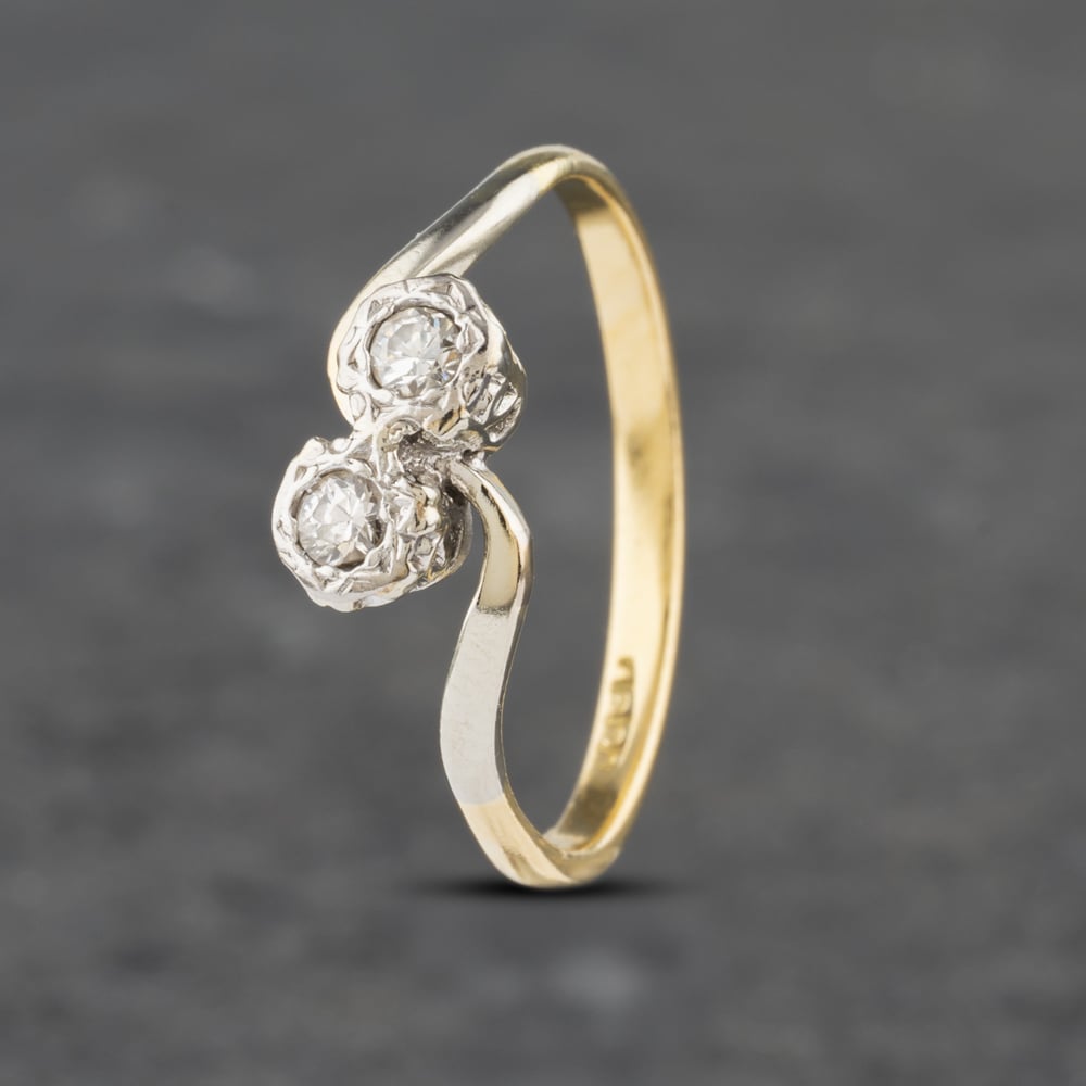 Click to view product details and reviews for Pre Owned Vintage Yellow Gold 010ct Brilliant Cut Diamond Twist Two Stone Ring 41382815. Click to view product details and reviews for Pre Owned Vintage Yellow Gold 010ct Brilliant Cut Diamond Twist Two Stone Ring 41382815.