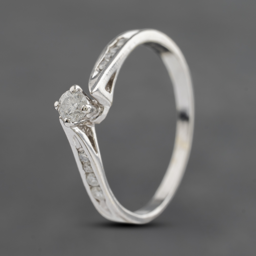 Click to view product details and reviews for Pre Owned 9ct White Gold 025ct Brilliant Cut Diamond Twist Shoulder Set Solitaire Ring 41382955. Click to view product details and reviews for Pre Owned 9ct White Gold 025ct Brilliant Cut Diamond Twist Shoulder Set Solitaire Ring 41382955.