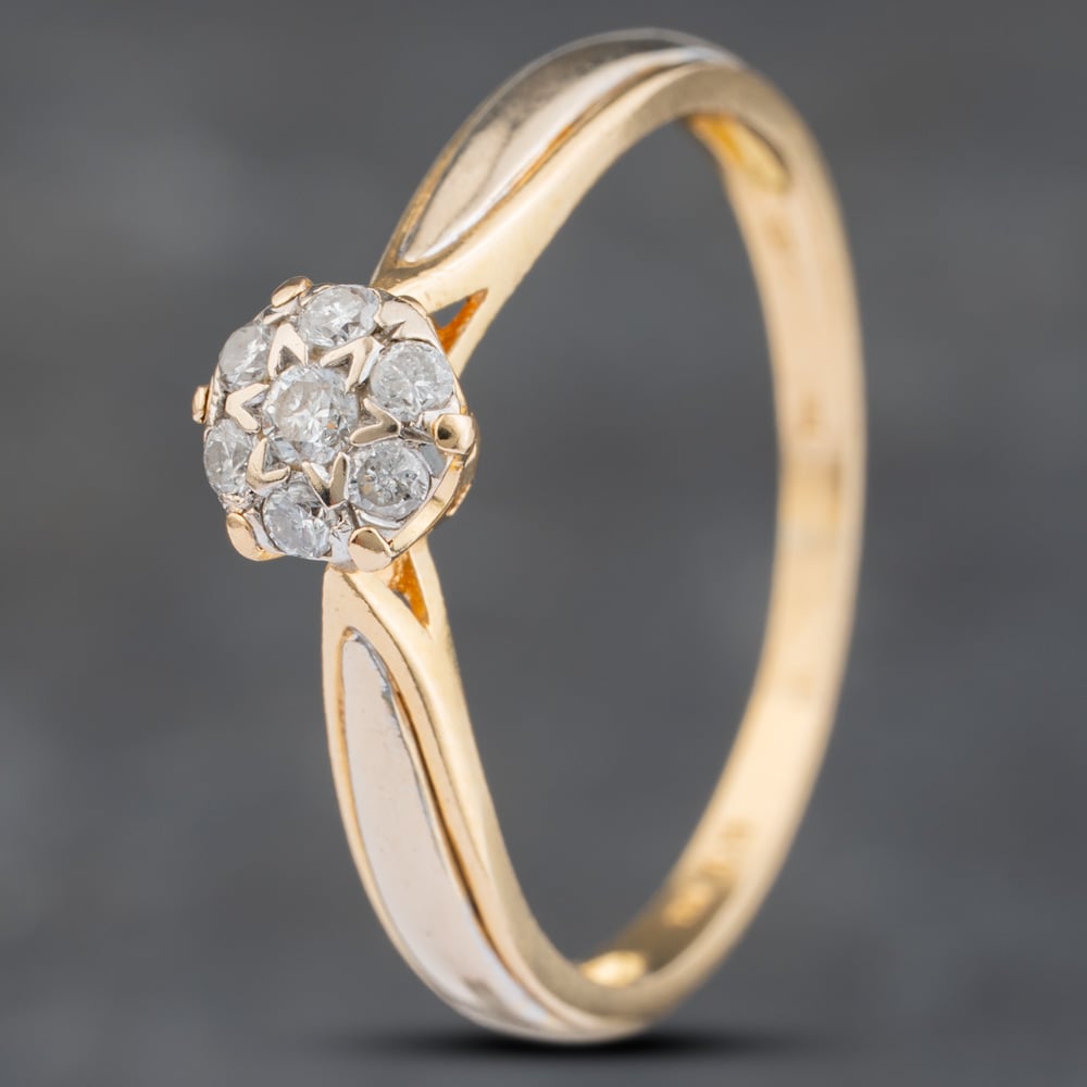 Click to view product details and reviews for Pre Owned 9ct Yellow Gold 015ct Brilliant Cut Diamond Cluster Ring 41383091. Click to view product details and reviews for Pre Owned 9ct Yellow Gold 015ct Brilliant Cut Diamond Cluster Ring 41383091.