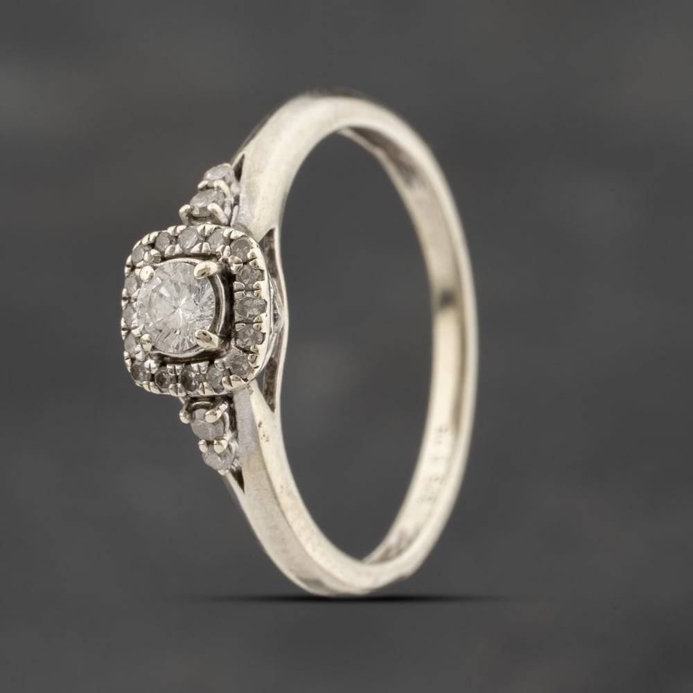 Click to view product details and reviews for Pre Owned 9ct White Gold 025ct Diamond Square Cluster Ring 41383330. Click to view product details and reviews for Pre Owned 9ct White Gold 025ct Diamond Square Cluster Ring 41383330.