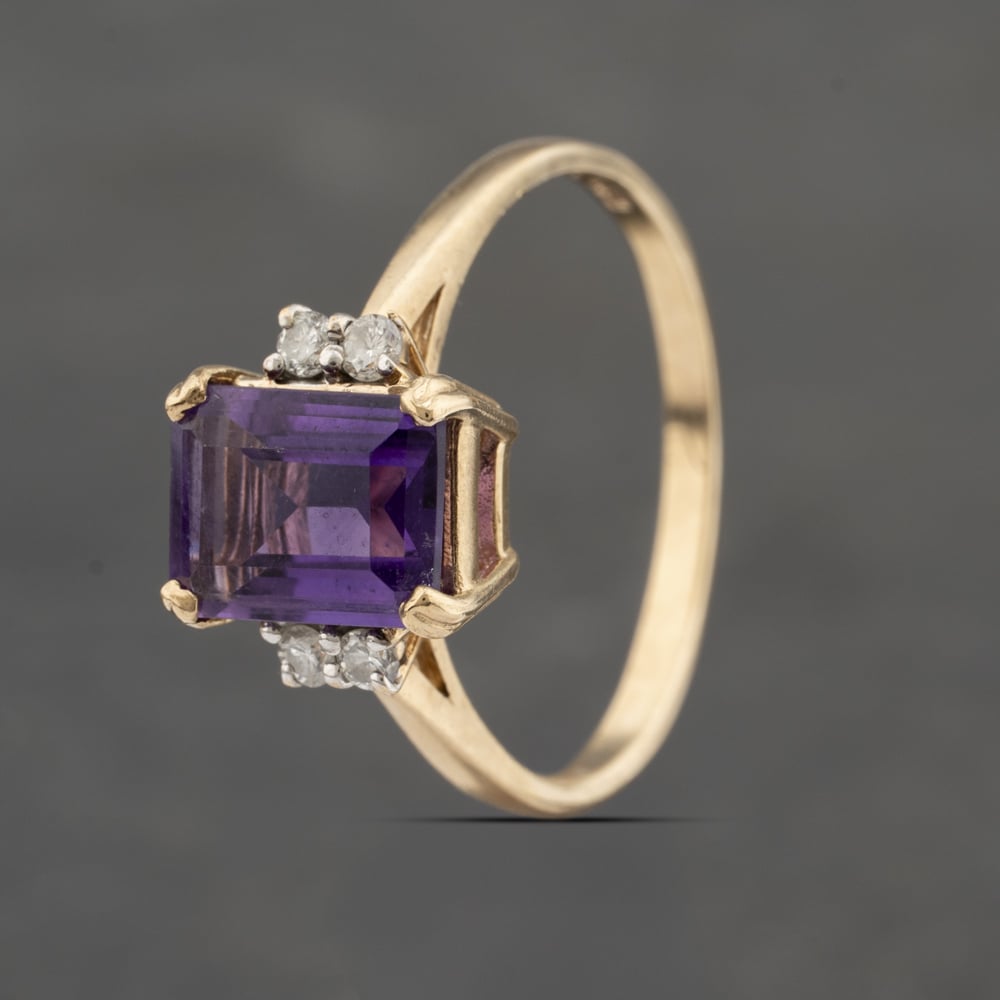 Click to view product details and reviews for Pre Owned 9ct Yellow Gold Amethyst And Diamond Oblong Dress Ring 41383366. Click to view product details and reviews for Pre Owned 9ct Yellow Gold Amethyst And Diamond Oblong Dress Ring 41383366.