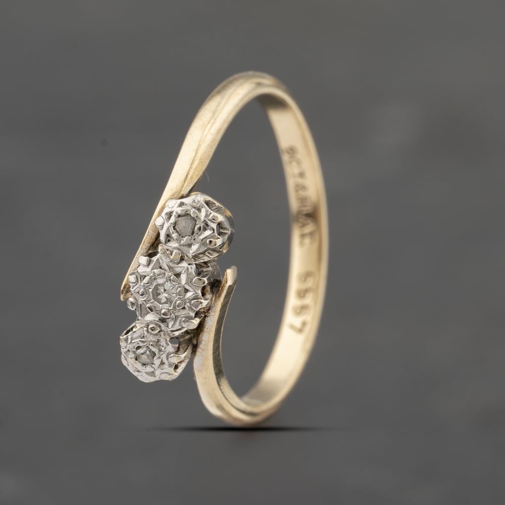 Click to view product details and reviews for Pre Owned Vintage Yellow Gold Brilliant Cut Diamond Twist Three Stone Ring 41383387. Click to view product details and reviews for Pre Owned Vintage Yellow Gold Brilliant Cut Diamond Twist Three Stone Ring 41383387.