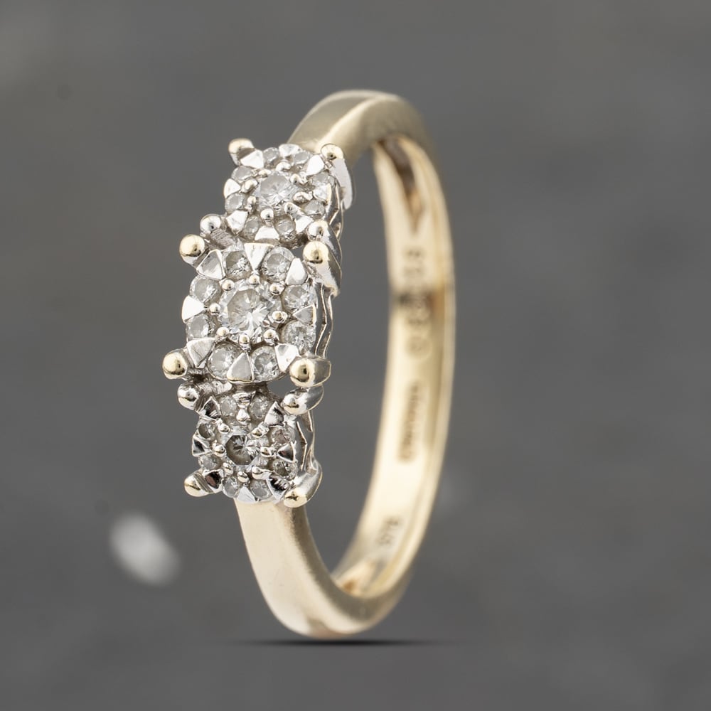 Click to view product details and reviews for Pre Owned 9ct Yellow Gold 028ct Brilliant Cut Diamond Cluster Ring 41383435. Click to view product details and reviews for Pre Owned 9ct Yellow Gold 028ct Brilliant Cut Diamond Cluster Ring 41383435.