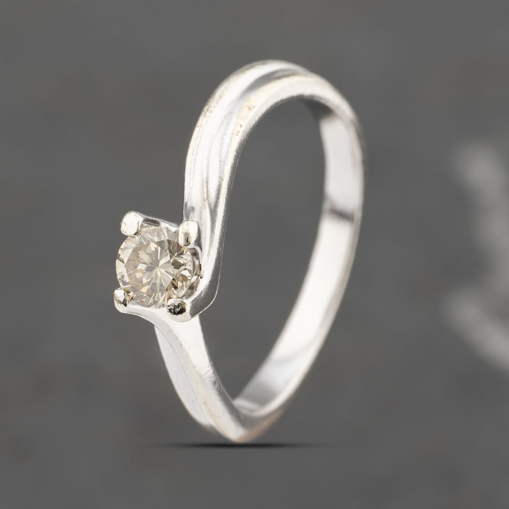 Click to view product details and reviews for Pre Owned 9ct White Gold 025ct Brilliant Cut Diamond Solitaire Ring 41383441.