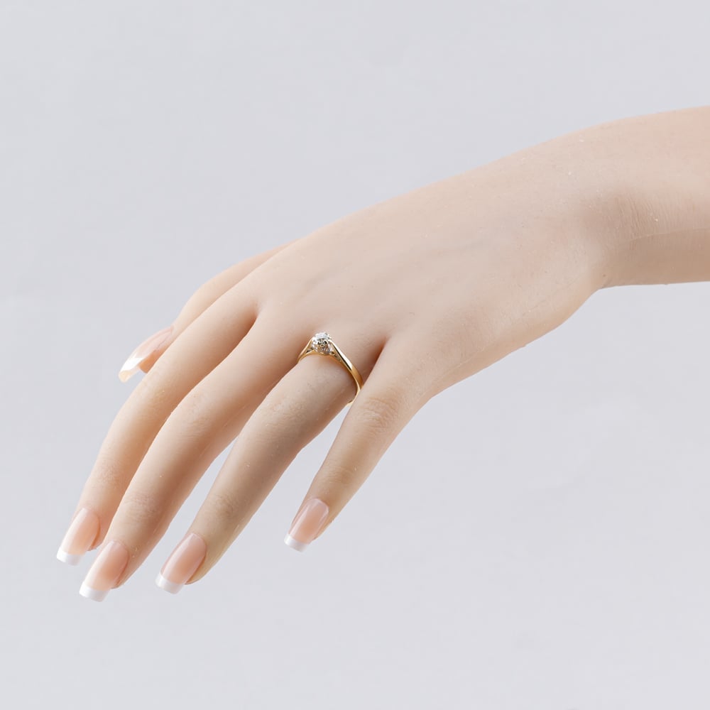 Pre-Owned 9ct Yellow Gold 0.25ct Brilliant Cut Diamond Solitaire Ring 41383566