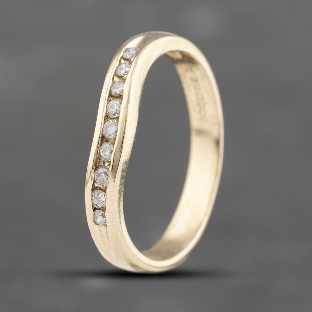 Click to view product details and reviews for Pre Owned 9ct Yellow Gold 018ct Brilliant Cut Diamond Channel Set Shaped Half Eternity Ring 41383582. Click to view product details and reviews for Pre Owned 9ct Yellow Gold 018ct Brilliant Cut Diamond Channel Set Shaped Half Eternity Ring 41383582.
