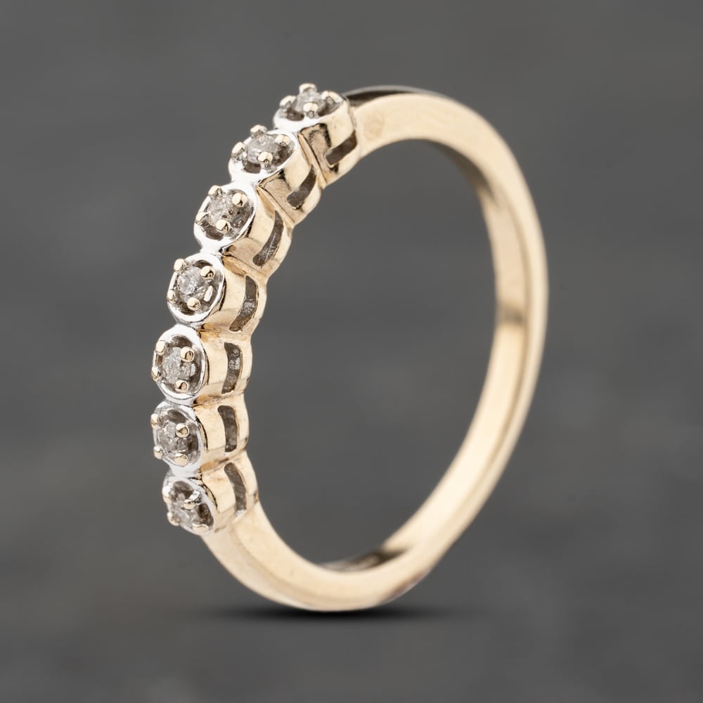 Click to view product details and reviews for Pre Owned 9ct Yellow Gold 010ct Brilliant Cut Diamond Half Eternity Ring 41383869.