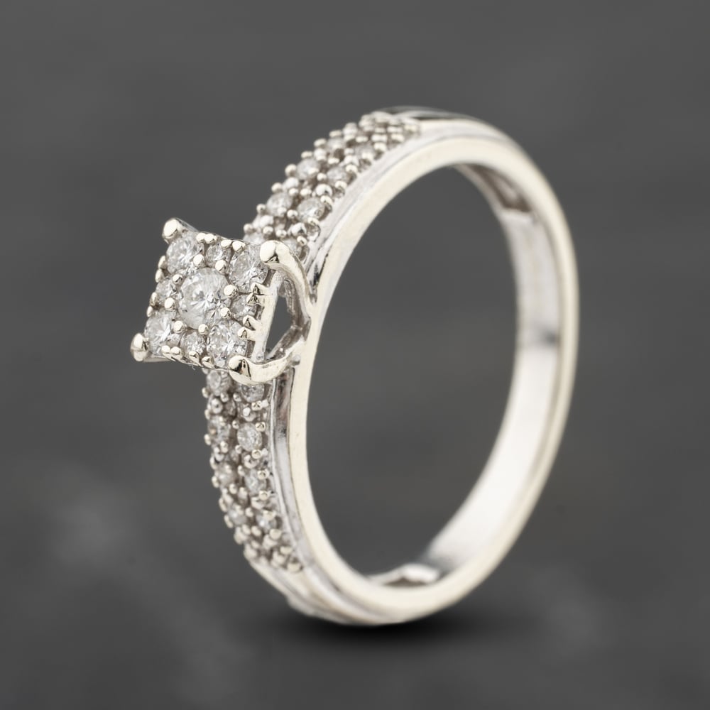 Click to view product details and reviews for Pre Owned 9ct White Gold 025ct Brilliant Cut Diamond Cluster Ring 41383886. Click to view product details and reviews for Pre Owned 9ct White Gold 025ct Brilliant Cut Diamond Cluster Ring 41383886.