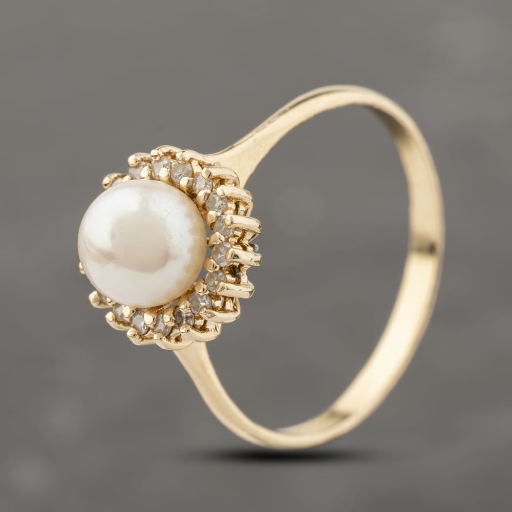 Click to view product details and reviews for Pre Owned Yellow Gold Cultured Pearl And Diamond Dress Ring 41383907. Click to view product details and reviews for Pre Owned Yellow Gold Cultured Pearl And Diamond Dress Ring 41383907.