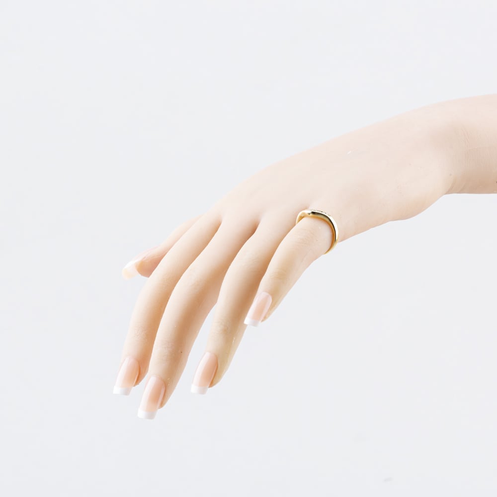 Pre-Owned 9ct Yellow Gold 0.09ct Diamond Wishbone Ring 41384478