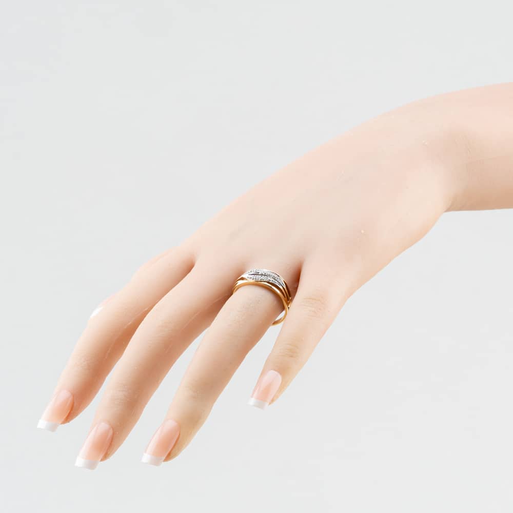 Pre-Owned 9ct Yellow Gold Brilliant Cut Diamond Band Ring 41384941